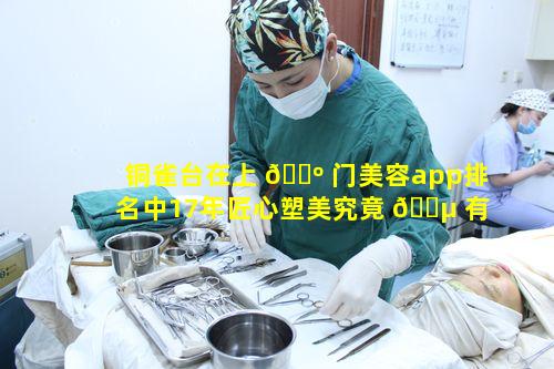 铜雀台在上 🐺 门美容app排名中17年匠心塑美究竟 🐵 有何独特之处